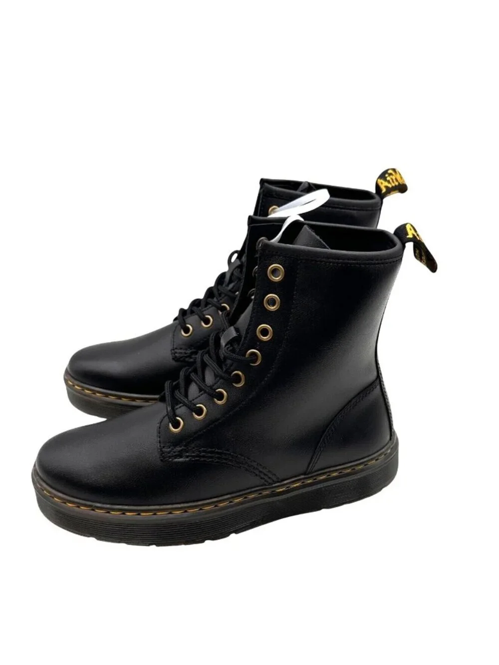 Dr. Martens Size 6 Girls Zavala Combat Lace-Up Punk  Platform Ankle Boot Black